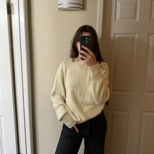 Brandy Melville cream knit sweater